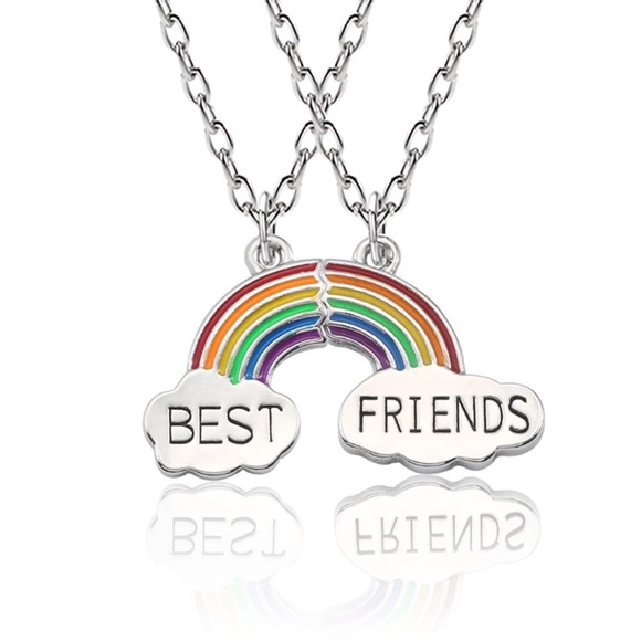 Other - Best Friends Silver Rainbow 🌈 BF Necklaces.